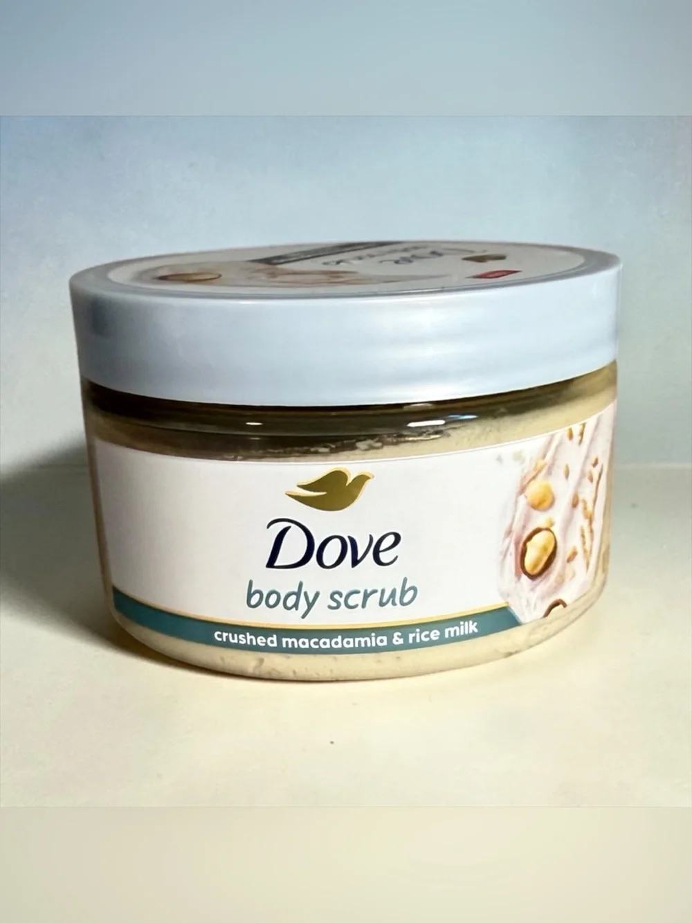 💚DOVE💚Crushed Macadamia & Rice Milk Body Scrub/NIP